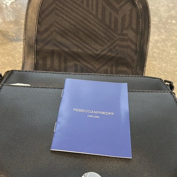 Rebecca Minkoff Astor Saddle Bag Cross Body Black Leather NWT - Picture 9 of 11